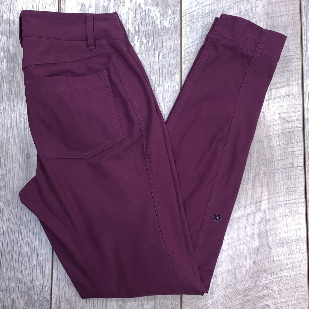 Lululemon Commute Trouser Womens 4 Purple Slim Tapered Technical Pants